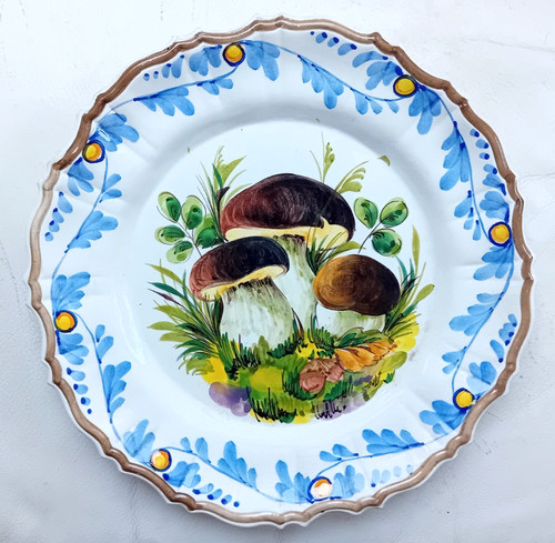 Piatto ceramica fungo - piatto,